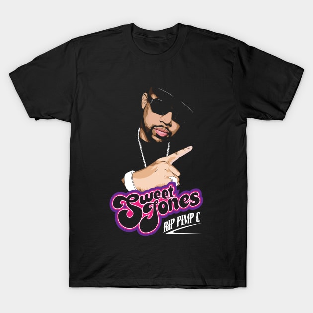 Sweet Jones Pimp C RIP Underground Kings UGK T-Shirt by KingShit